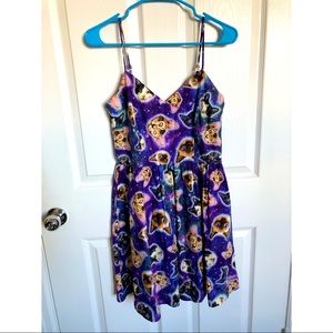 ☆ LIKE NEW ☆ Retrolicious Galaxy Cat Dress!